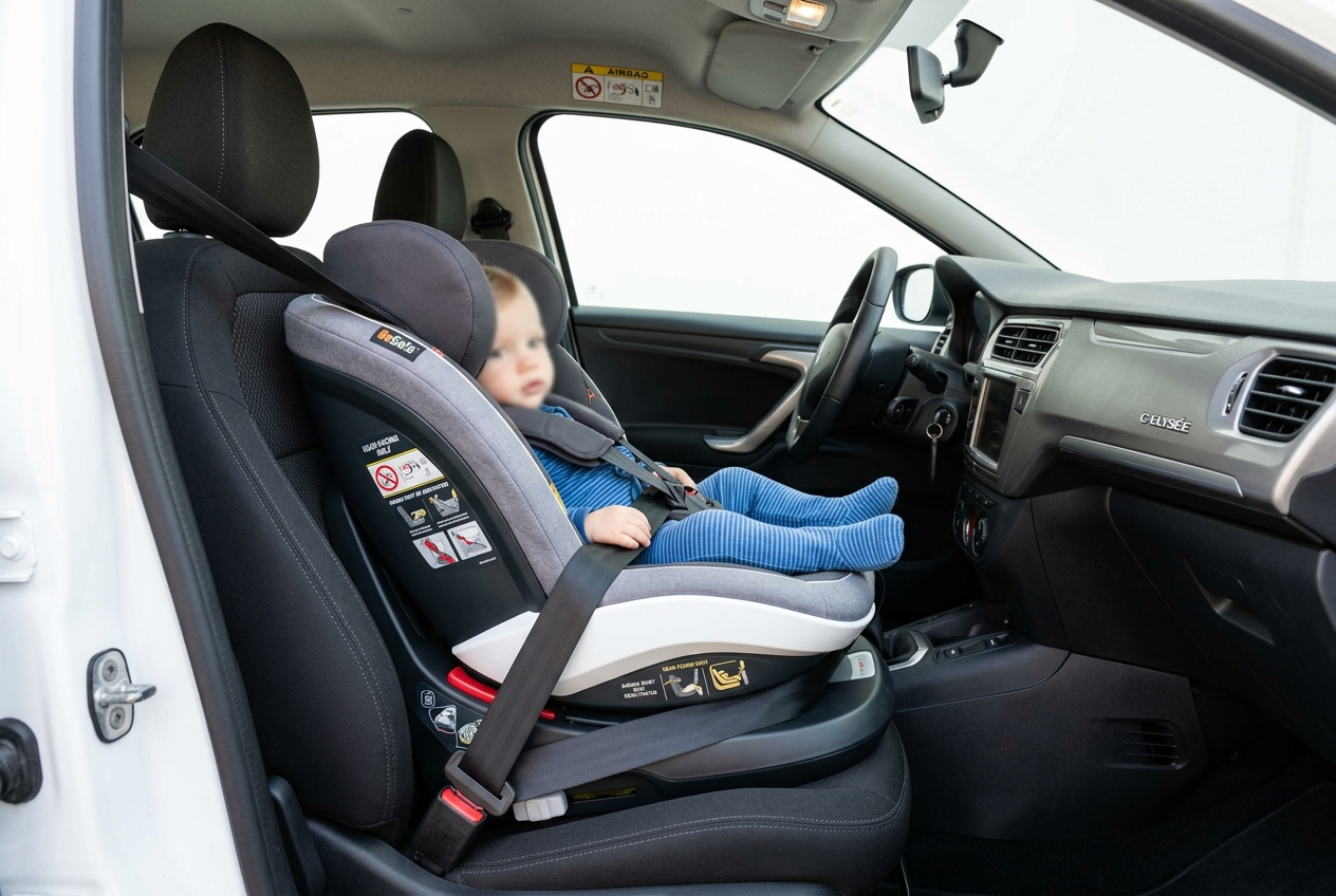 Seggiolino per bambini sul sedile anteriore
